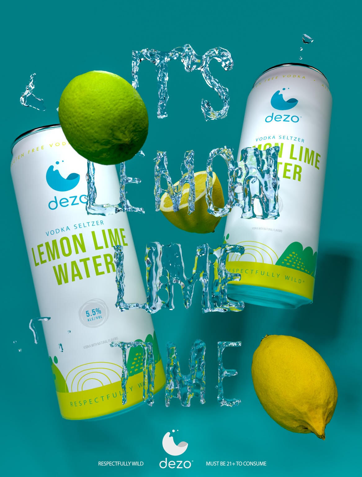 Dezo Lemon Lime Water